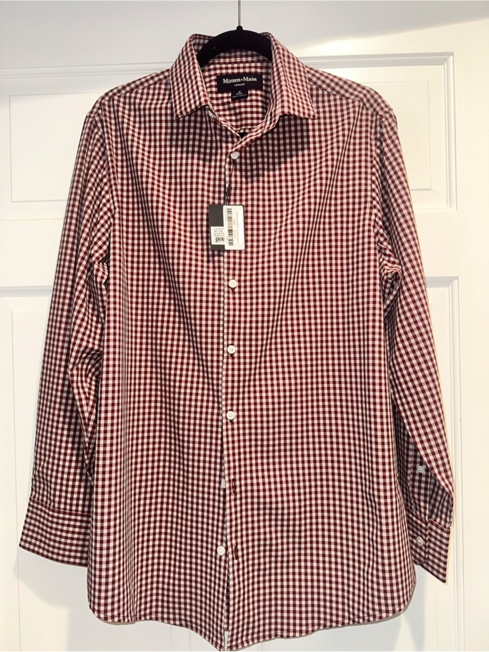 Mizzen+Main Men’s Red Gingham Dress Shirt